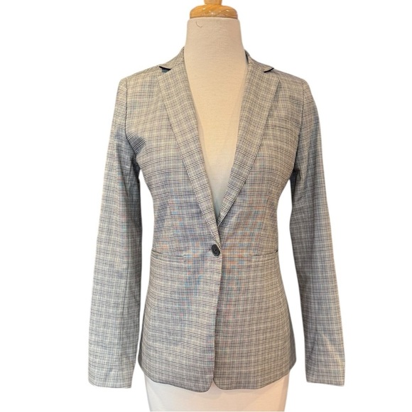Banana Republic Jackets & Blazers - Banana Republic Long and Lean Black White Women’s Blazer Size 0 NWT